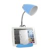 Limelights Gooseneck Organizer Desk Lamp with Holder, Blue LD1002-BLU